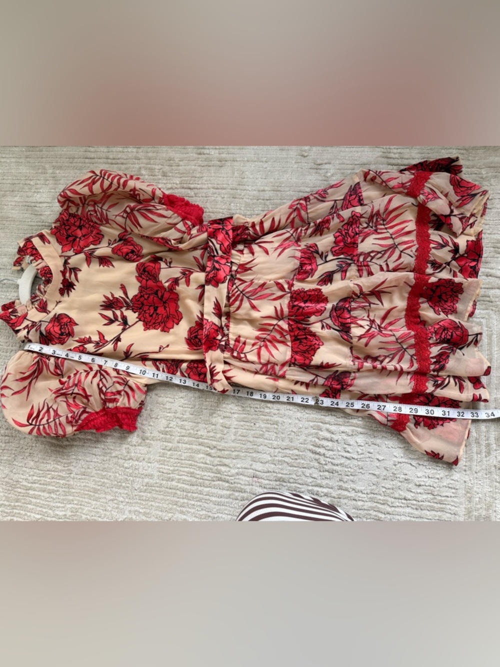 Alice + Olivia Regan Tiered Floral Mini Dress - Picture 7 of 7